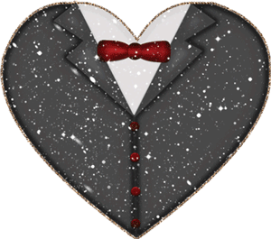 Gif animé coeur costume